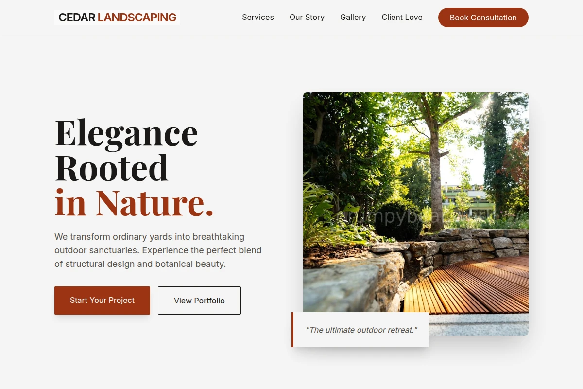 Cedar Landscaping